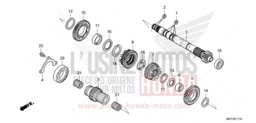 GETRIEBE (HAUPTWELLE) ADV750N de 2022
